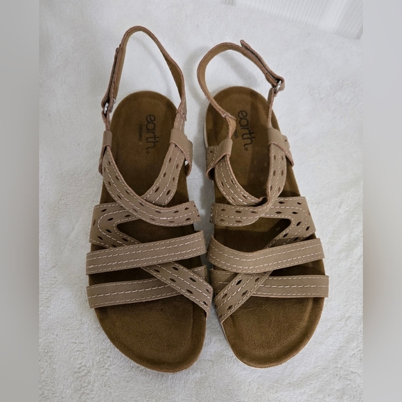 Earth Origins Sandals Women's Size 9 Open Toe Adjustable Outdoors Camping Hiking - Picture 1 of 10